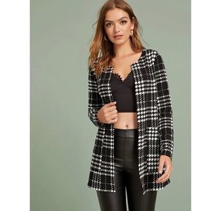✨NEW✨Open Front Plaid Coat